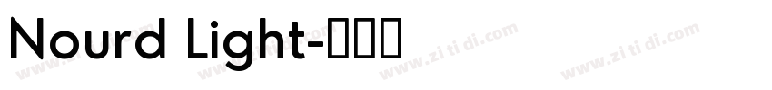 Nourd Light字体转换
